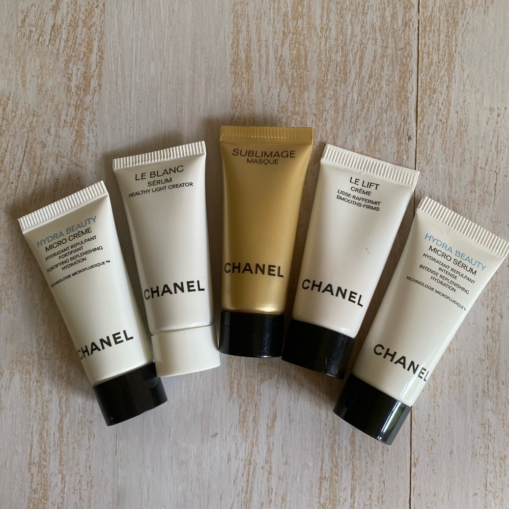5pcs Chanel Skincare Deluxe Sample, Cream, Serum, Mask, 0.17oz/ 5ml Each, New